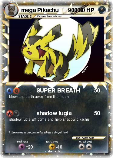 Pokemon mega Pikachu      90000