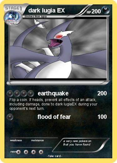 Pokemon dark lugia EX