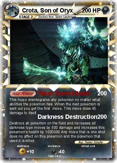 Pokemon Crota, Son of Oryx