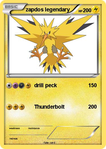 Pokemon zapdos legendary