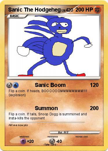 Pokemon Sanic The Hodgeheg