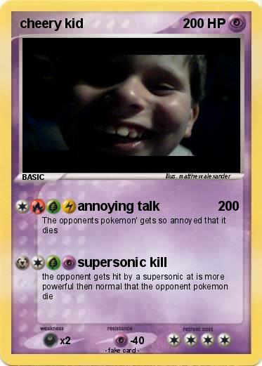 Pokemon cheery kid