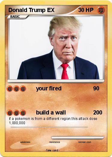 Pokemon Donald Trump EX