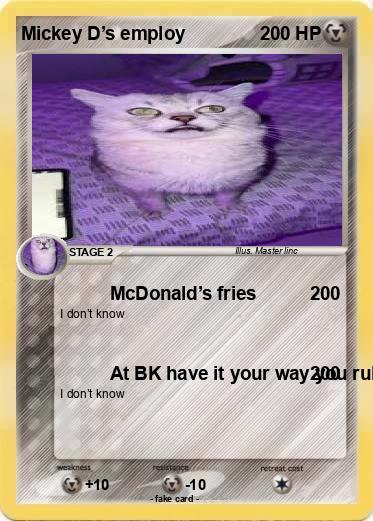 Pokemon Mickey D’s employ