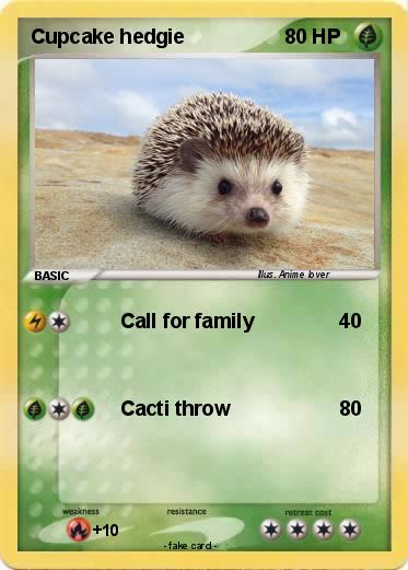 Pokemon Cupcake hedgie