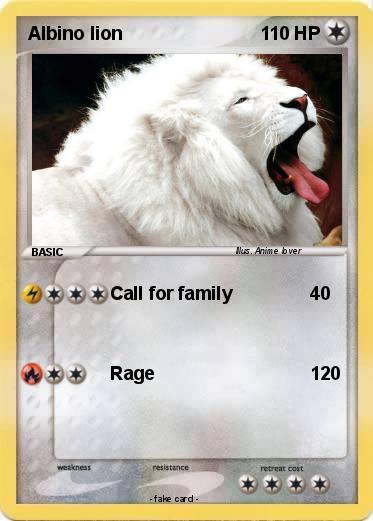 Pokemon Albino lion