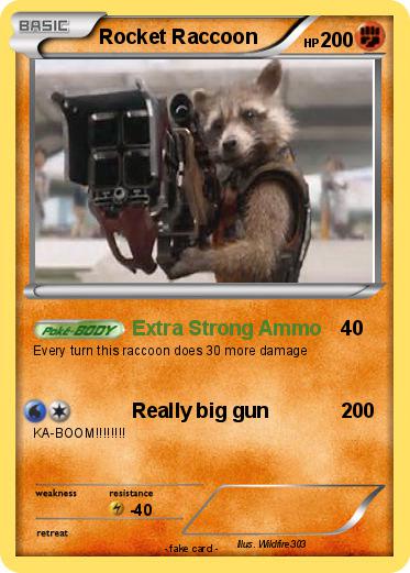 Pokemon Rocket Raccoon