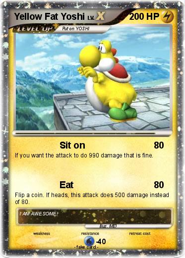 Pokemon Yellow Fat Yoshi