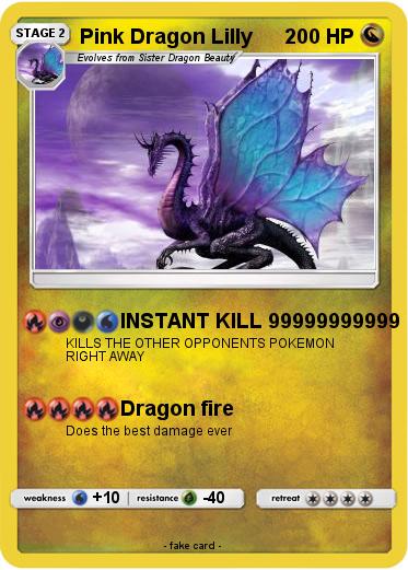 Pokemon Pink Dragon Lilly