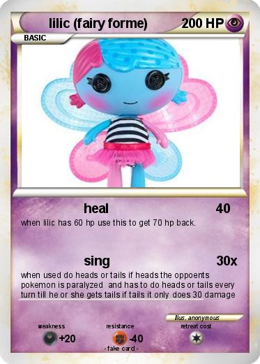 Pokemon lilic (fairy forme)