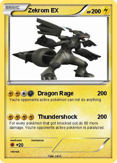 Pokemon Zekrom EX