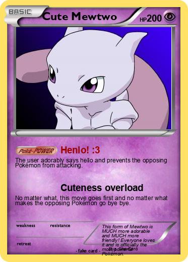 Pokemon Cute Mewtwo