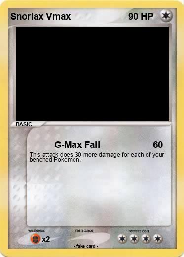 Pokemon Snorlax Vmax