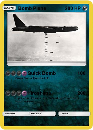 Pokemon Bomb Plane