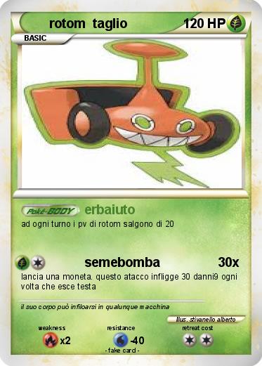 Pokemon rotom  taglio