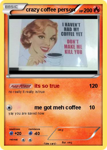 Pokemon crazy coffee person