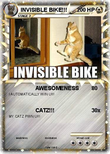Pokemon INVISIBLE BIKE!!!