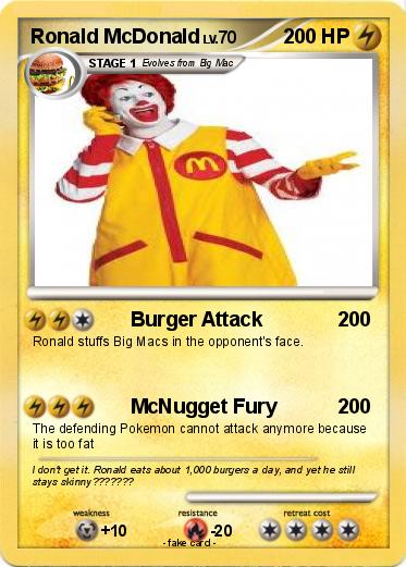 Pokemon Ronald McDonald