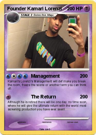 Pokemon Founder Kamari Lorenzi