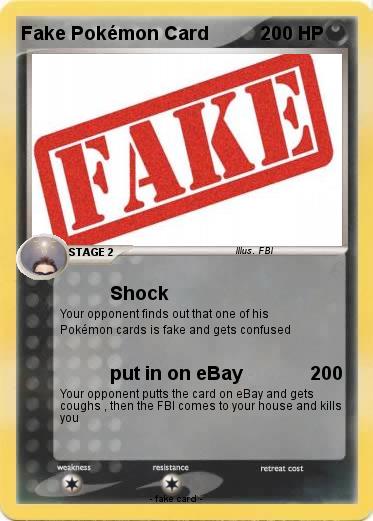 Pokemon Fake Pokémon Card