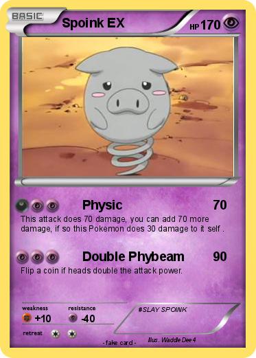 Pokemon Spoink EX