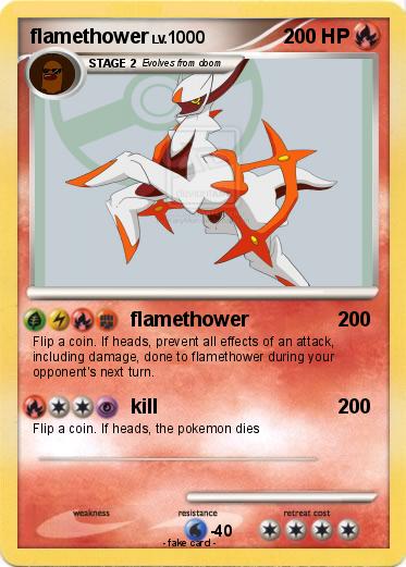Pokemon flamethower