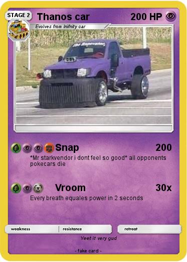 Pokemon Thanos car