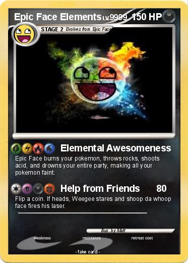 Pokemon Epic Face Elements