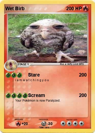 Pokemon Wet Birb