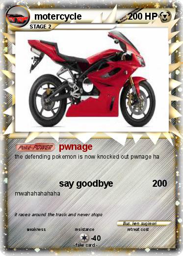 Pokemon motercycle