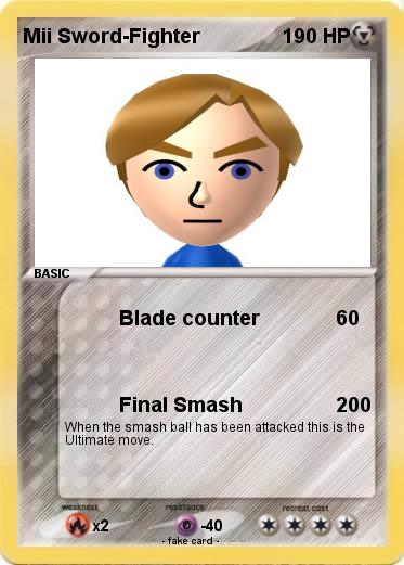 Pokemon Mii Sword-Fighter