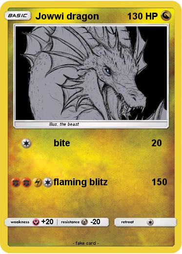 Pokemon Jowwi dragon