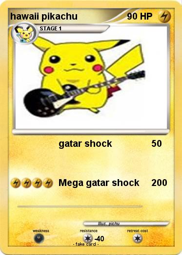 Pokemon hawaii pikachu