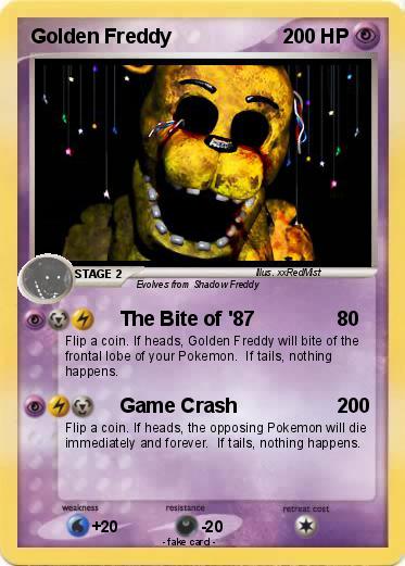 Pokemon Golden Freddy