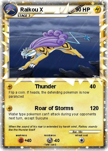 Pokemon Raikou X