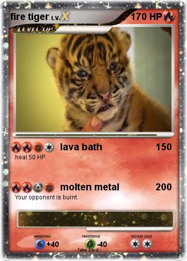 Pokemon fire tiger
