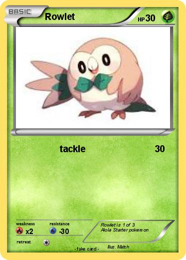 Pokemon Rowlet