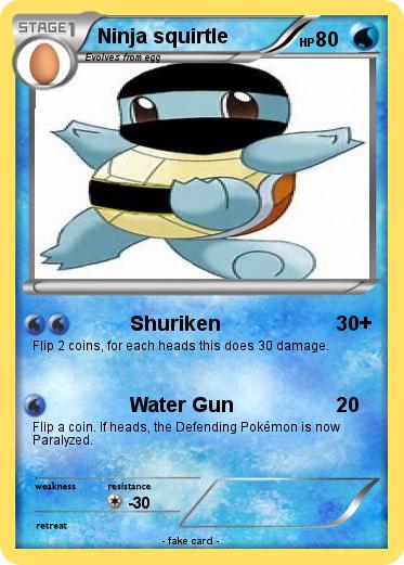 Pokemon Ninja squirtle