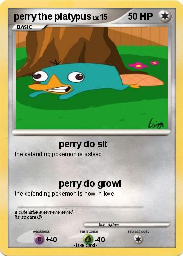Pokemon perry the platypus