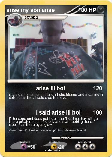 Pokemon arise my son arise