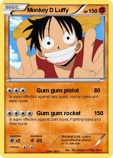 Pokemon Monkey D Luffy