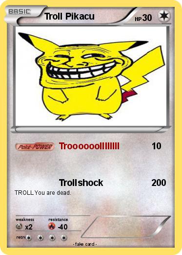 Pokemon Troll Pikacu