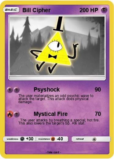 Pokemon Bill Cipher