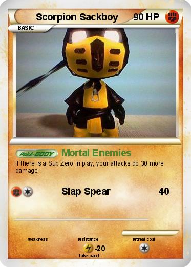 Pokemon Scorpion Sackboy