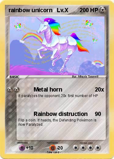Pokemon rainbow unicorn   Lv.X
