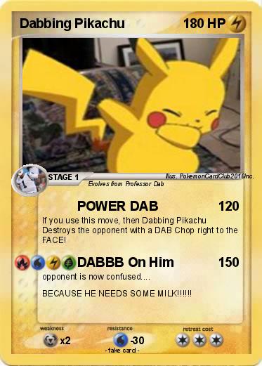 Pokemon Dabbing Pikachu