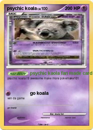 Pokemon psychic koala
