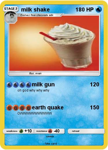 Pokemon milk shake