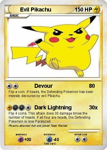 Pokemon Evil Pikachu