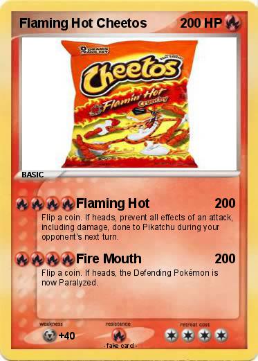 Pokemon Flaming Hot Cheetos